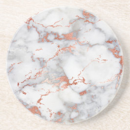 Posavasos mármol gris y dorado rosa