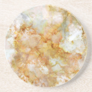 Posavasos Mármol rizado por el oro caído