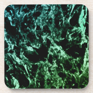 Posavasos Mármol verde en negro