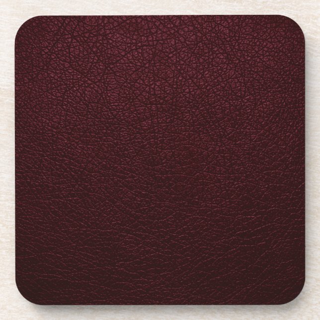 Posavasos Maroon Leather (Frente)