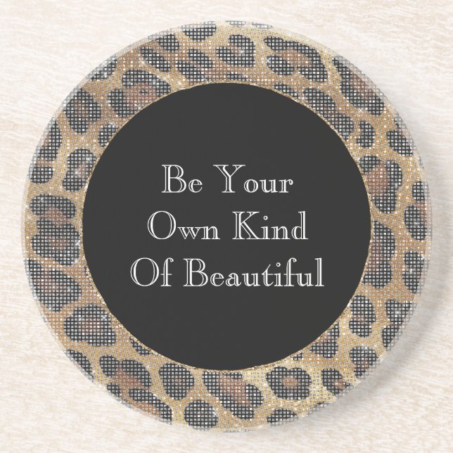 Posavasos Marrón de leopardo (Frente)