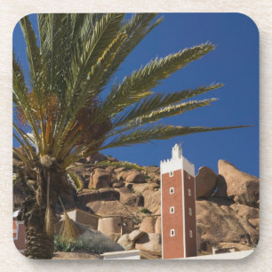 Posavasos MARRUECOS, Anti Atlas, Zona TAFRAOUTE: ADAI, rojo