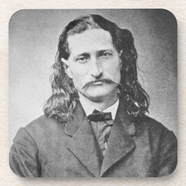 Posavasos Marshal Wild Bill Hickok Antiguo Cañero Occidental (Frente)