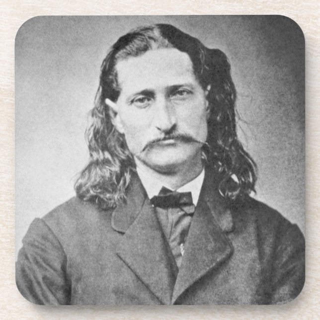 Posavasos Marshal Wild Bill Hickok Antiguo Cañero Occidental (Frente)