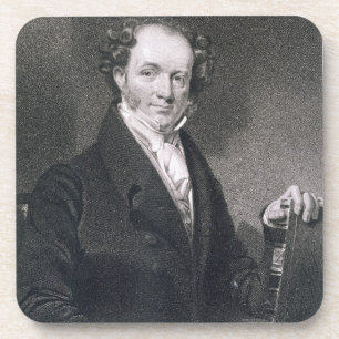 Posavasos Martin Van Buren, grabado por E. Wellmore (engravi