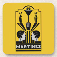 Martinez Cocktail Art Deco
