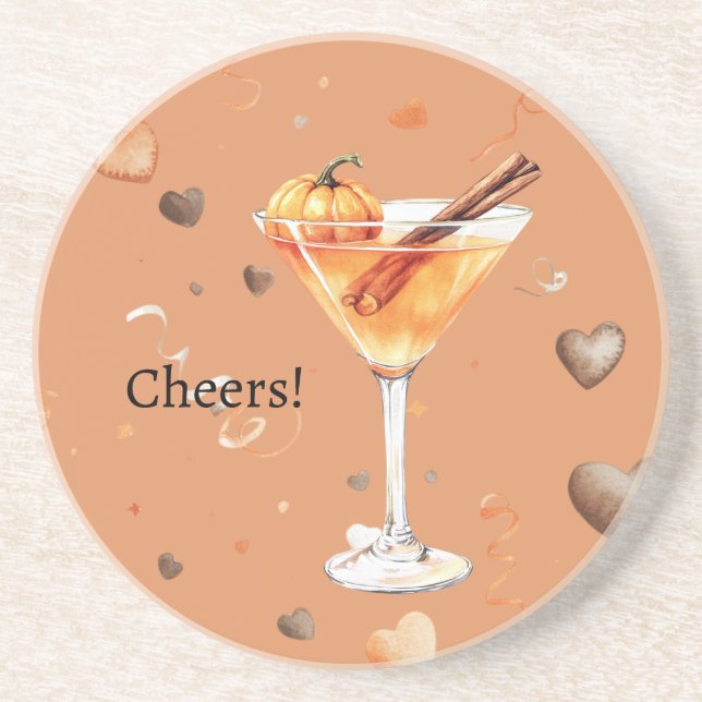 Posavasos Martini de calabaza (Frente)