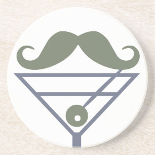 Posavasos Martini Mustache personalizado
