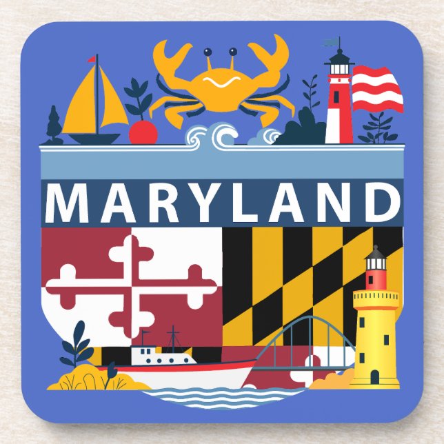 Posavasos Maryland (Estados Unidos de América) (Frente)