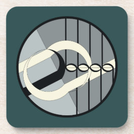 Posavasos Más de cejas flotantes - Notas Azules