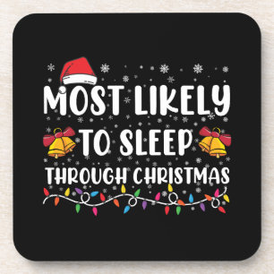 Posavasos Más Probable Que Se Duerma Durante La Navidad Fami