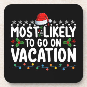 Posavasos Más Probable Que Vaya De Vacaciones Navidad Famili