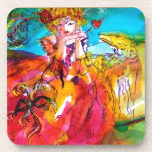 Posavasos Máscara de carnaval de MIRANDOLINA / Veneciana