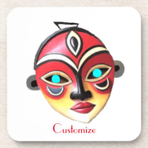 Posavasos Máscara facial de niña africana Thunder_Cove 