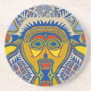 Posavasos Mascara Tribal de Shaman