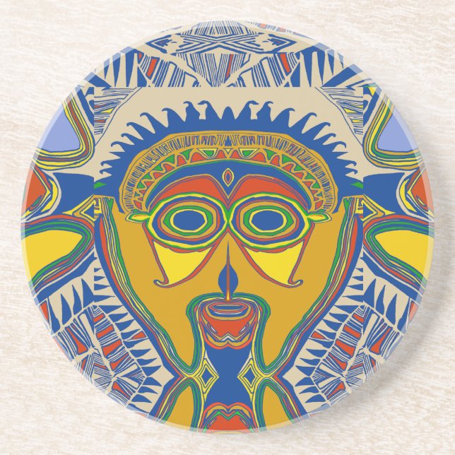 Posavasos Mascara Tribal de Shaman (Frente)