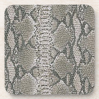 Posavasos Máscaras cutáneas de serpiente de plata