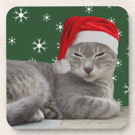 Posavasos Máscaras de gato para navidades