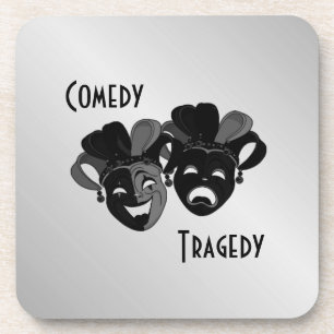 Posavasos Máscaras de teatro de comedia y tragedia