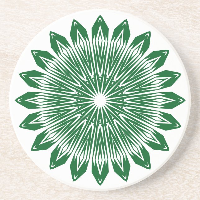 Posavasos Máscaras geométricas de sol (Frente)