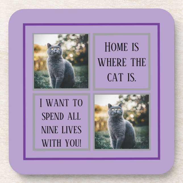 Posavasos Máscaras Mascotas de impresión de hojas de papel p (Frente)