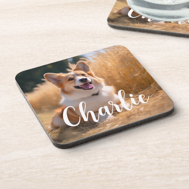 Posavasos Mascota personalizado Foto (Lado Izquierdo)