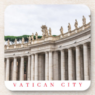 Posavasos Máster con vistas a Colonnade de la Ciudad del Vat