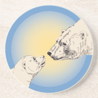 Posavasos Máster de arte de ositos polares de espuma de oso