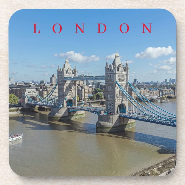 Posavasos Máster de fotografía aérea London Tower Bridge (Frente)