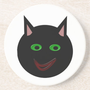 Posavasos Máster de gatos negros de Halloween