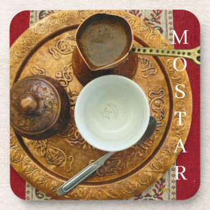 Posavasos Máster de la vista Mostar Bosnio para café