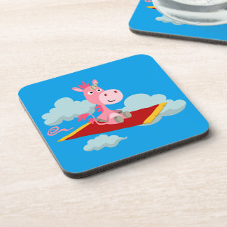 Posavasos Máster de motocicletas mágicas de unicornio person