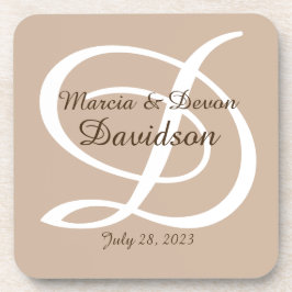 Posavasos Máster de plástico duro monogramado