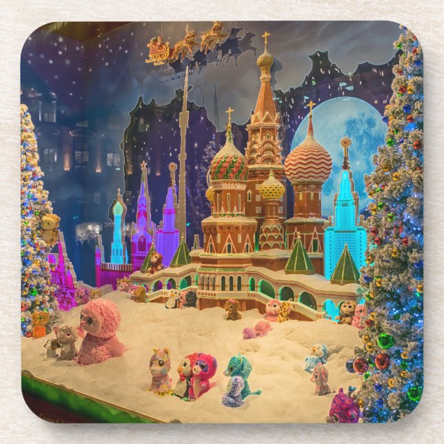 Posavasos Máster de visualización de escenas de invierno (Frente)