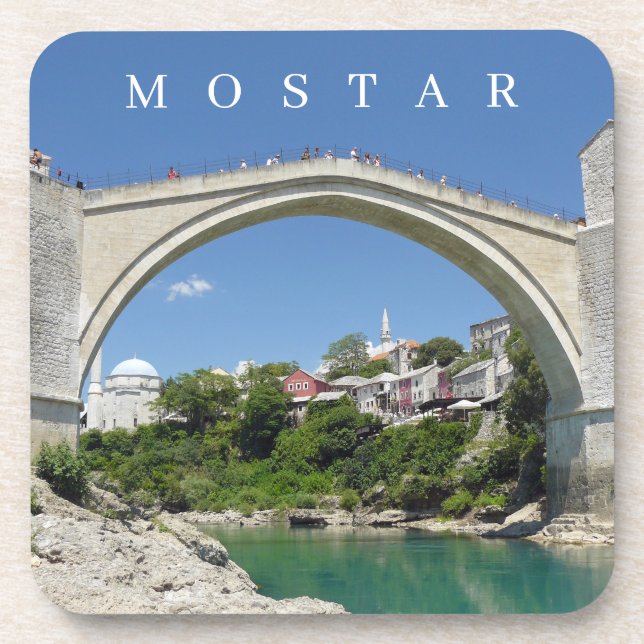 Posavasos Máster de visualización del puente antiguo de Most (Frente)