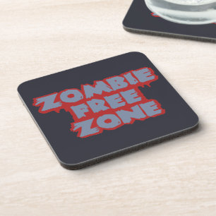 Posavasos Máster del personalizado Zombie Free Zone