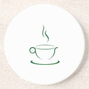 Posavasos Máster estilizado de tazas de café