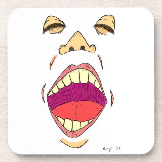 Posavasos Máster "grito" - Conjunto de 6 (Frente)