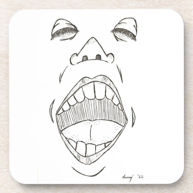 Posavasos Máster "grito" - Conjunto de 6 (Frente)