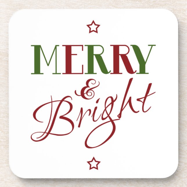 Posavasos Máster navideño y brillante (Frente)
