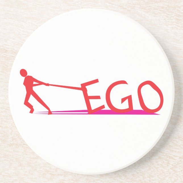 Posavasos Máster para el hombre y el ego (Frente)