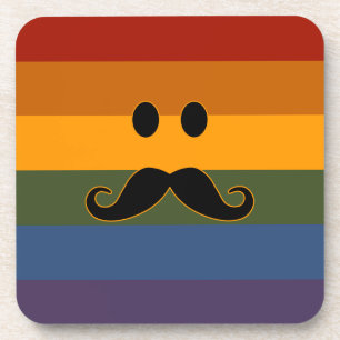 Posavasos Máster personalizado del Orgullo de Mustache