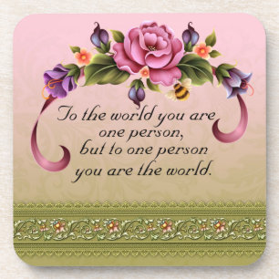 Posavasos Máster plástico mundial/respaldo de corcho - conju