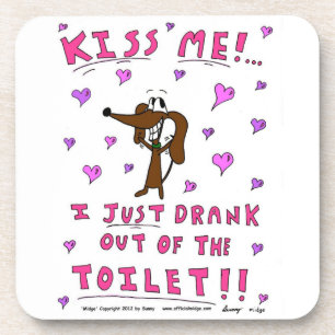 Posavasos Mástiles "KISS ME" - Conjunto de 6