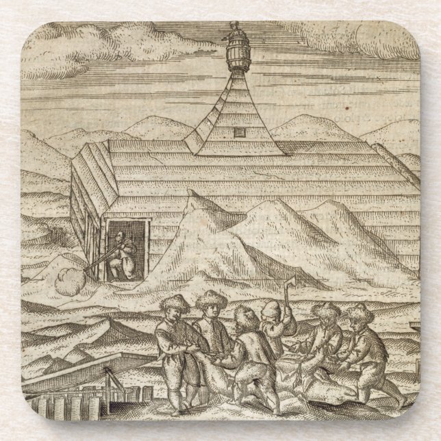 Posavasos Matanza del equipo y osos el pelar, fuera del cabi (Frente)