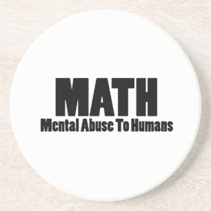 Posavasos Matemáticas. Abuso mental en seres humanos