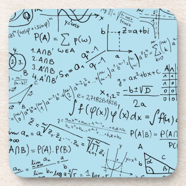 Posavasos Math Geek, Patrón de resolución de problemas matem (Frente)
