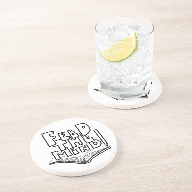 Posavasos MAZIPOODLES Alimenta La Mente 077  (Lado)