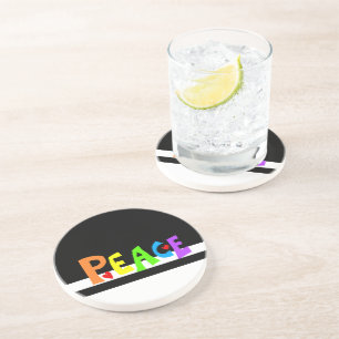 Posavasos MAZIPOODLES Paz Arcoíris