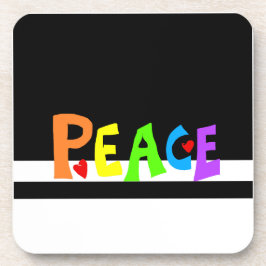 Posavasos MAZIPOODLES Peace Rainbow